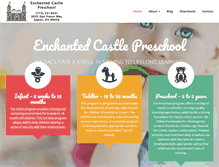 Tablet Screenshot of enchantedcastlepreschool.com